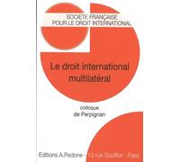 Le Droit International Multilatéral