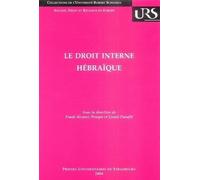 Le droit interne hébraïque