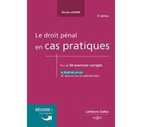 Le droit pénal en cas pratiques 6ed