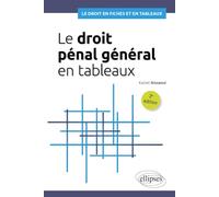 Le droit pénal général en tableaux