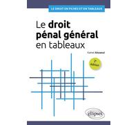 Le droit pénal général en tableaux A jour au 1er avril 2024 - Kamel Aissaoui - Ellipses - broché - Scolaire / Universitaire