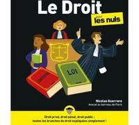 Nicolas Guerrero – Le Droit pour les Nuls – Apprendre la méthodologie du droit – Broché
