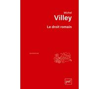 Le droit romain - Michel Villey - Puf - broché - Etude