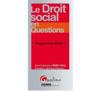Le droit social en questions - programme dcg 3 - Frédéric-Jérôme Pansier - Gualino Eds - broché - Scolaire / Universitaire