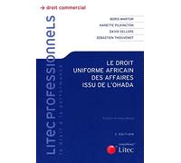 le droit uniforme africain des affaires issu de l ohada
