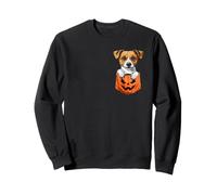Le drôle Jack Russell Jette Un Coup d'œil dans sa Poche pour Halloween, Amoureux des Chiens Sweatshirt