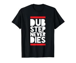 Le Dubstep ne Meurt jamais T-Shirt Graphique avec Valeur, Homme, Noir, L
