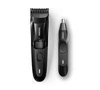 Le duo de toilettage pour le visage MANSCAPED® contient : la tondeuse à barbe de précision Beard Hedger® et la tondeuse à poils du nez et des oreilles The Weed Whacker® 2.0