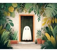 Le FantôMe Mignon 5D DIY Diamond Painting Kit Complet pour Adultes et Enfants, 100x130cm, Broderie Diamant Plein Rond, Strass Point de Croix pour, Art Artisanat Décoration Murale Maison Cadeau E-470