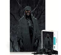 Le Faucheur Mort-Vivant dans Les Bois de Braise Puzzle 1000 Pièces pour Adultes Jeu de Réflexion Amusant Technologie de Découpe Laser Avancée Défi Idéal pour Passer Le Temps (50x75cm)