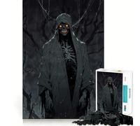 Le Faucheur Mort-Vivant dans Les Bois de Braise Puzzle de 1000 pièces pour Adultes Jeu de mémoire Emboîtement précis sans espaces Activité apaisante pour Une Pause mentale (38x26cm)