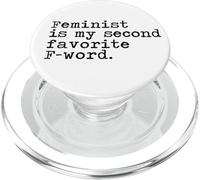 Le féminisme est Mon deuxième Mot préféré PopSockets PopGrip pour MagSafe