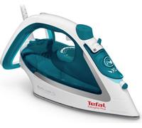 Le fer à vapeur TEFAL FV5718 est un fer de 2500W avec un réservoir d'eau de 270ml. La production de vapeur continue est de 45 g/min et la production de vapeur supplémentaire atteint 195 g/min. En bleu