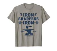 Le Fer aiguise Les Proverbes en Fer 27:17 Gym Motivation T-Shirt