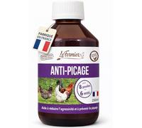 LE FERMIER Anti-Picage Poules 250 ML - Complément Liquide pour Volailles - Aide à Réduire Picage, Stress & Agressivité - pour Poules, Canards, Oies - sans Impact sur Les Œufs