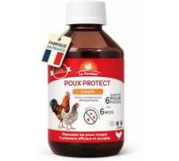 Le Fermier Poux Protect 250 ML - Anti Poux Rouges Poules Naturel - Complément Liquide Volailles - Éloigne Parasites Internes - sans Danger Œufs & Consommation - Poules, Canards, Oies