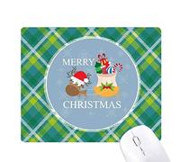 le festival de noël cadeau joyeux noël réseaux verte grille pixel tapis de souris