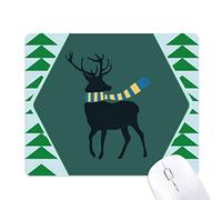 le festival de noël ensemble. tapis de souris green pine tree tapis en caoutchouc