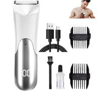 Le Fidèle - Votre Allié Idéal Pour Un Rasage Intime Impeccable, Tondeuse À Cheveux Pour Cheveux Intimes Masculins Pour Nez Visage, Corps (Blanc)