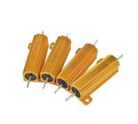 le fil autour de la résistance, Résistance bobinée de puissance en aluminium RX24 50 W, 100 R-910 R ohms, or, précision 5%(RX24 50W 180R 1pcs)