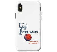 Le Filet de Jeu de Mots Amusant de Basket-Ball gagne Mon Genre d'investissement Coque pour iPhone X/XS