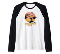 Le film vintage avec logo Miyagi-Do au coucher du soleil avec le logo de Karaté Kid Manche Raglan
