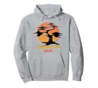 Le Film Vintage avec Logo Miyagi-Do au Coucher du Soleil avec Le Logo de Karaté Kid Sweat à Capuche, Unisexe pour Adultes, Gris Chiné, M
