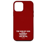 Le Fils de Dieu est Venu détruire Les œuvres du Diable (1 Jean 3, 8) Coque pour iPhone 12 Mini