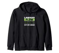 Le Flux laminaire est Mon langage d'amour L'ingénierie aérospatiale Amusante Sweat à Capuche