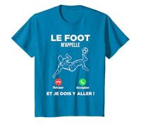 Le Foot m’Appelle Et Je Dois Y Aller Football Footballeur T-Shirt