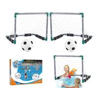 Le Football de Piscine, Le Football d'eau Refroidissent Le de Piscine Flottante Comprend 2 buts, 2 balles et 1 Pompe des matchs d'été à l'enfance parentale Interactive pour Les Adultes et la