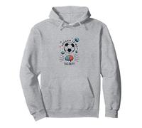 Le Football est ma thérapie : Inspirer la santé mentale Sportive Sweat à Capuche, Unisexe pour Adultes, Gris Chiné, M