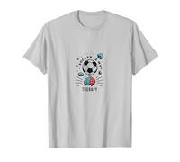 Le Football est ma thérapie : Inspirer la santé mentale Sportive T-Shirt, Homme, Argent, 3XL