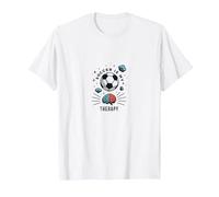 Le Football est ma thérapie : Inspirer la santé mentale Sportive T-Shirt, Homme, Blanc, S