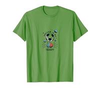 Le Football est ma thérapie : Inspirer la santé mentale Sportive T-Shirt, Homme, Herbe, XXL