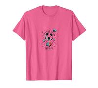 Le Football est ma thérapie : Inspirer la santé mentale Sportive T-Shirt, Homme, Rose chiné, 3XL