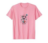 Le Football est ma thérapie : Inspirer la santé mentale Sportive T-Shirt, Homme, Rose, L