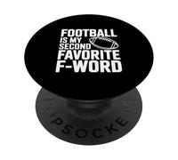 Le Football est Mon deuxième Mot F préféré PopSockets PopGrip Adhésif