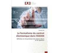 Le Formalisme Du Contrat Électronique Dans L'asean