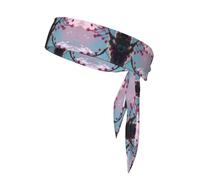 Le foulard de sport à petites fleurs roses est unisexe, léger et confortable, adapté à tous les types de scènes sportives