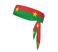 Le foulard de sport Drapeau du Burkina Faso est unisexe, léger et confortable, adapté à tous les types de scènes sportives