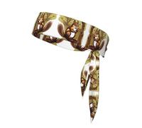 Le foulard de sport en forme d'écureuil mangeur de noix est unisexe, léger et confortable, adapté à tous les types de scènes sportives