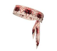 Le foulard de sport mignon petite araignée rouge est unisexe, léger et confortable, adapté à tous les types de scènes sportives