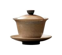 Le four à poterie grossière de 180 ml devient émaillé, et trois talents couvrent les bols. Le four à thé Kung Fu exquis devient émaillé jaune.