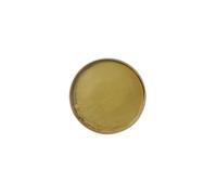 Le four à poterie grossière sous glaçure devient un plat peu profond pour la maison rétro exquise vaisselle - 20,3 cm - jaune rouge