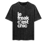 Le Freak C'est Chic Disco Funk Soul Funny Salso T-Shirt Unisex Black Tee M