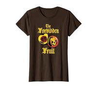 Le Fruit défendu - Apple Graphic T-Shirt, Femme, Marron, XL