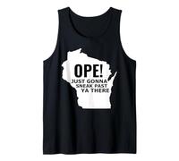 Le Funny Midwest Open du Wisconsin Open va Juste Passer Devant toi Débardeur