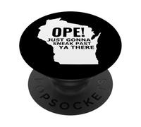 Le Funny Midwest Open du Wisconsin Open va Juste Passer Devant toi PopSockets PopGrip Adhésif