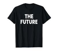 Le Futur T-Shirt Graphique avec Valeur, Homme, Noir, M